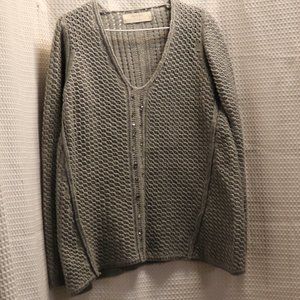 Zaraknit Gray  Woven Sweater #423